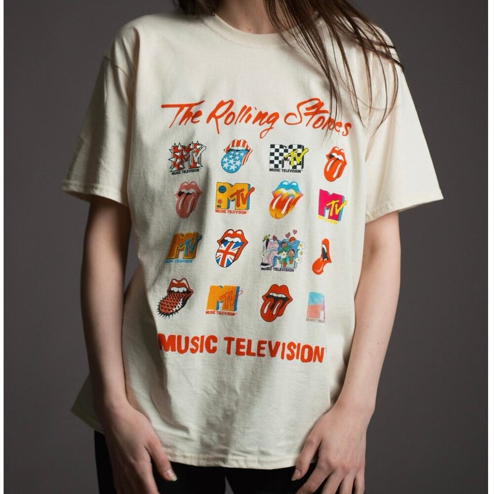 MTV Rolling Stones Logo Mashup Graphic Tee